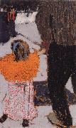 Edouard Vuillard Orange girl clothes Spain oil painting artist